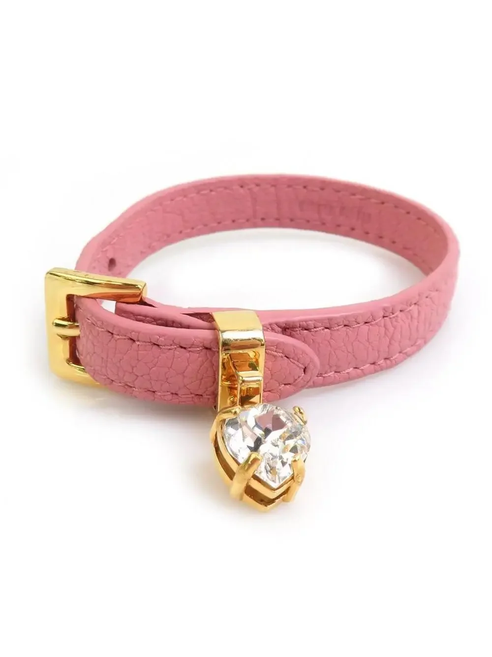 Auth Miumiu Bracelet Pink/Gold #302831M10B